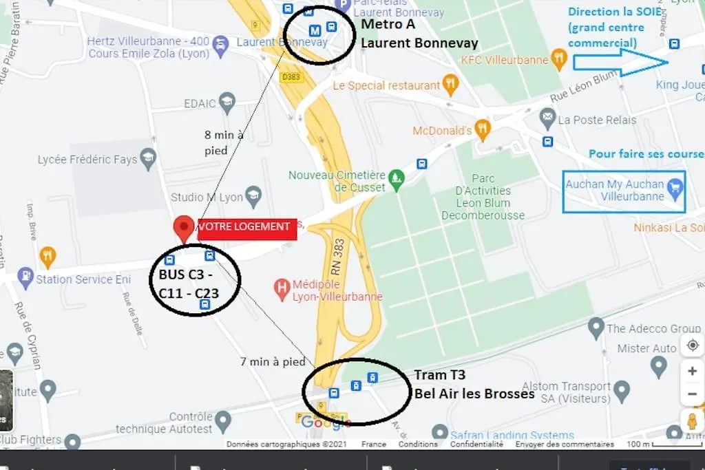 Appartement Neuf Pour 6, Parking Et Box, Au Calme Villeurbanne Lägenhet